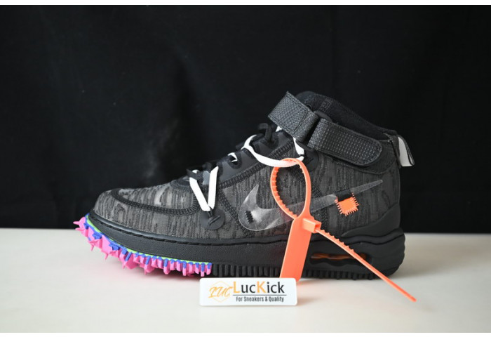 ow x nike air force 1 mid “black”  do6290-001