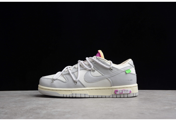 nike dunk low off-white lot 3 - dm1602-118