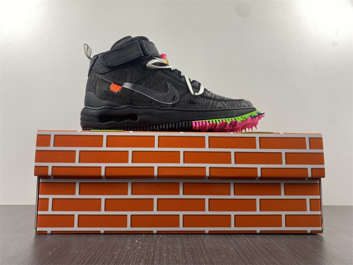 ow x nike air force 1 mid “black”  do6290-001