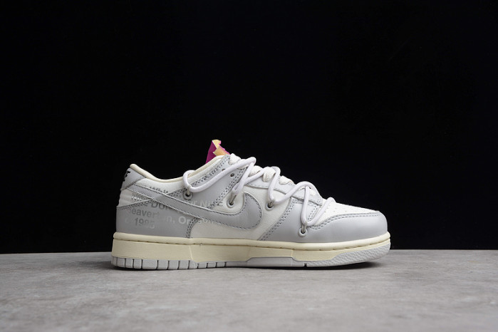 nike dunk low off-white lot 3 - dm1602-118