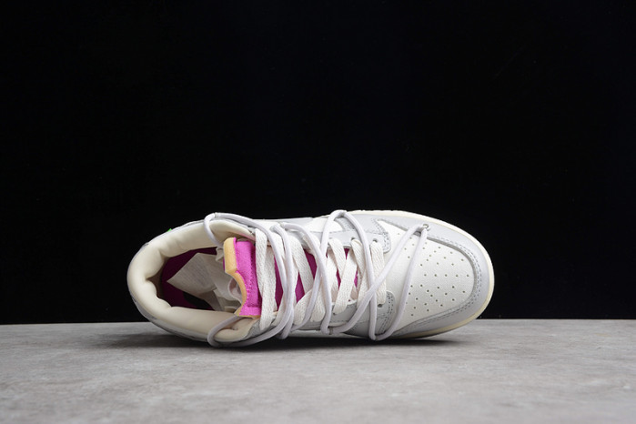 nike dunk low off-white lot 3 - dm1602-118