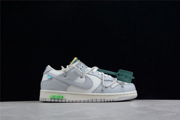 nike dunk low off-white lot 42- dm1602-117