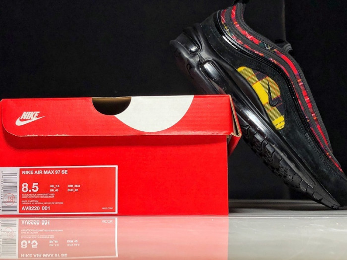 nike air max 97 tartan black (w) av8220-001