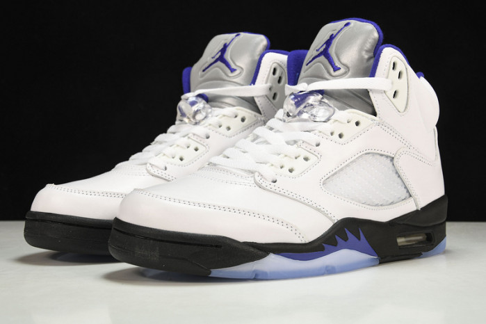 air jordan 5 white/dark concord-black  dd0587-141