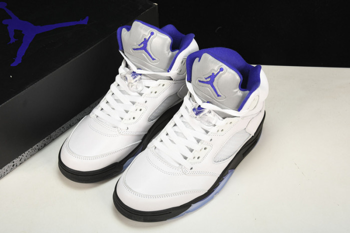 air jordan 5 white/dark concord-black  dd0587-141